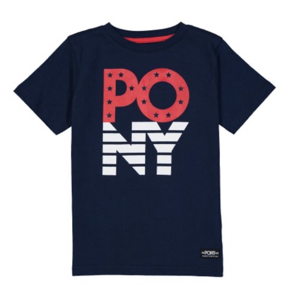 EUC Pony shirt blue 14/16